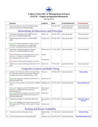 Networking  Architectures  and  Principles      2    The  Design