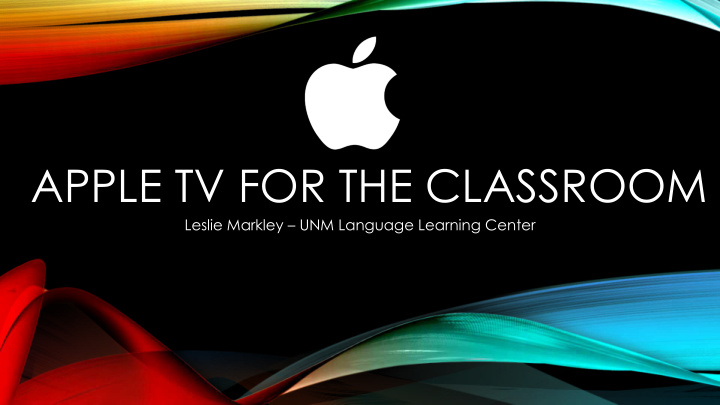 apple tv for the classroom
