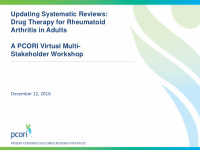 updating systematic reviews drug therapy for rheumatoid