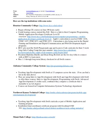 Here are the top institutions with some notes Houston Community College: