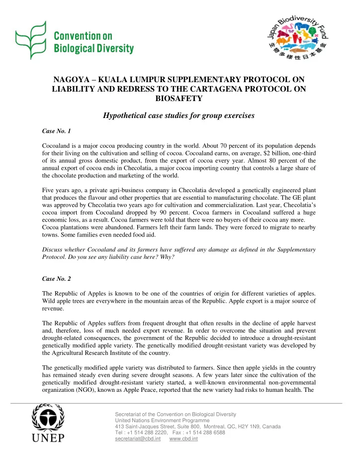 nagoya kuala lumpur supplementary protocol on liability
