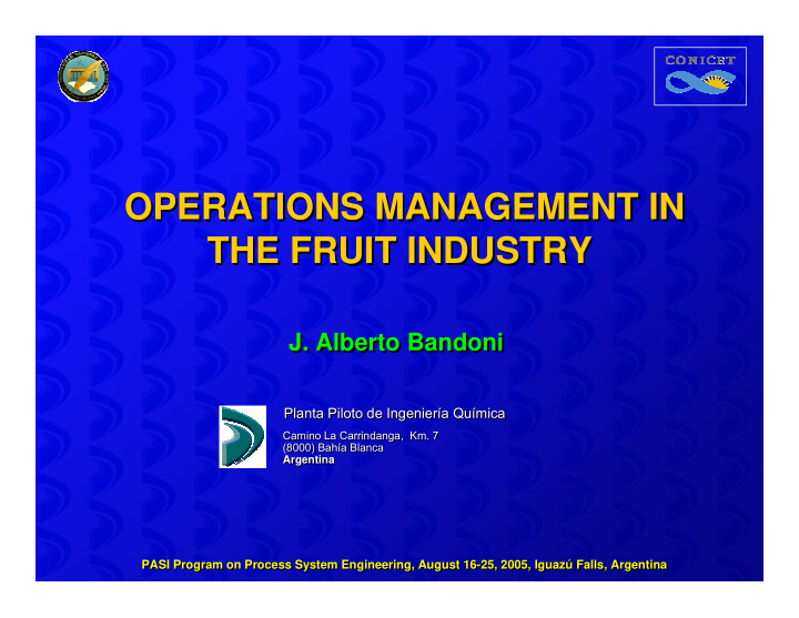operations management in operations management in the