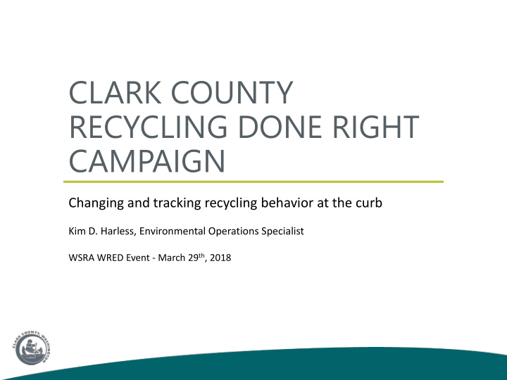 clark county recycling done right campaign