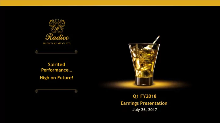 spirited performance high on future q1 fy2018 earnings