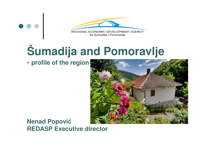 umadija and pomoravlje