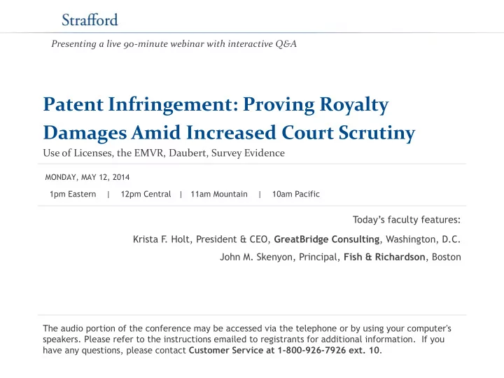 patent infringement proving royalty damages amid
