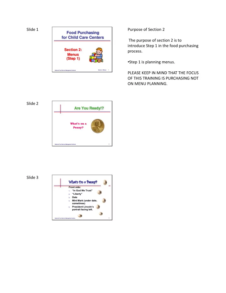 slide 1 purpose of section 2