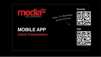 MOBILE APP  PDF  Client Presentation  FREE APP FOR ALL  The ultimate Mobile App for Fans, Drivers