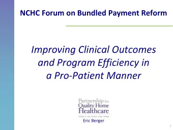 Partnership Perspective  Numerous indicators evidence the need for reform.  Reform can be