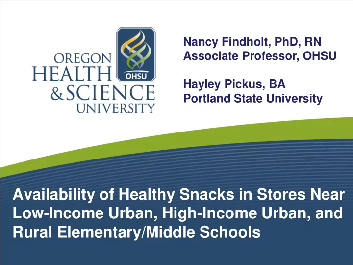 availability of healthy snacks in stores near low income