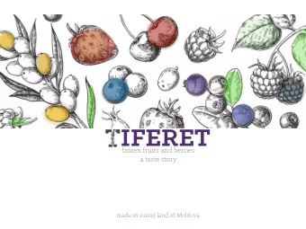 IFERET  frozen fruits and berries  a taste story  made in sunny land of Moldova What does it mean