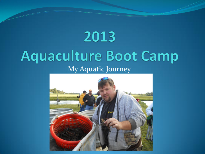 my aquatic journey personal profile