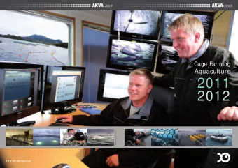 2011  2012  AKVA group-Cage Farming-N-08.11  w w w .akvagroup.com  A new role based control