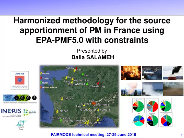 harmonized methodology for the source
