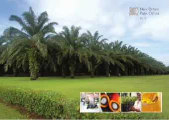 New Britain  Palm Oil Ltd  2012  August 2012  Interim Results to 30 June 2012  1  Introduction