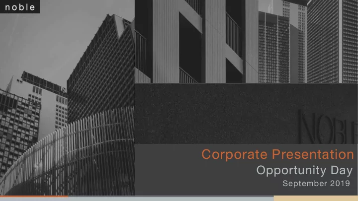 corporate presentation
