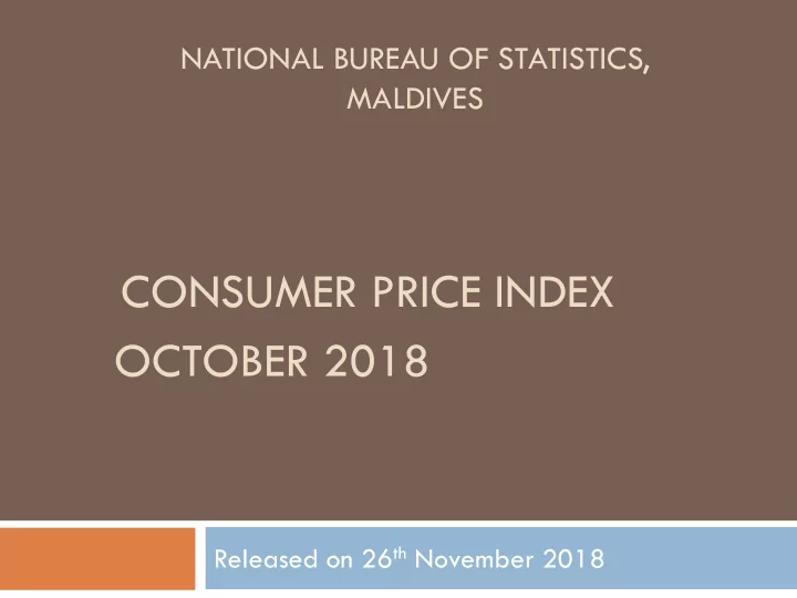 consumer price index