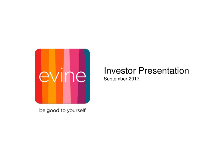 investor presentation