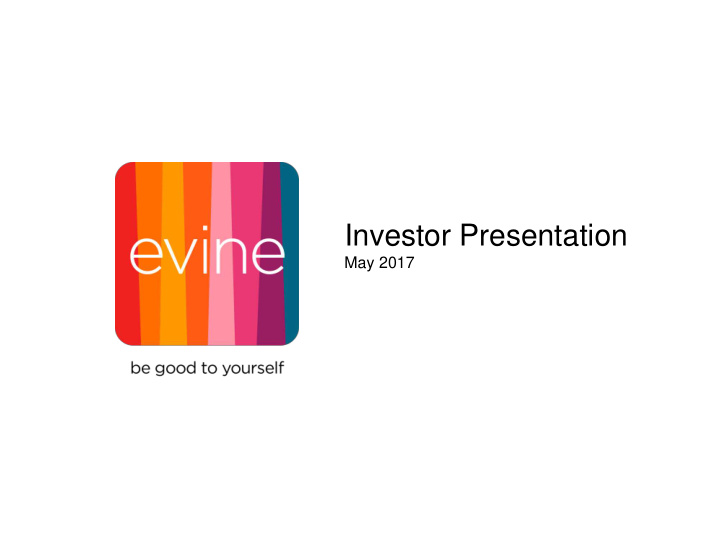 investor presentation