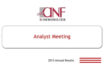 Analyst Meeting  2013 Annual Results  1  Contents 2013  A Year of Solid Growth    Page 03