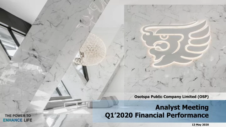 q1 2020 financial performance