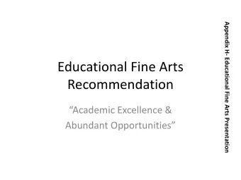 Recommendation Academic Excellence &amp;  Abundant Opportunities  AHS Target Market  Student