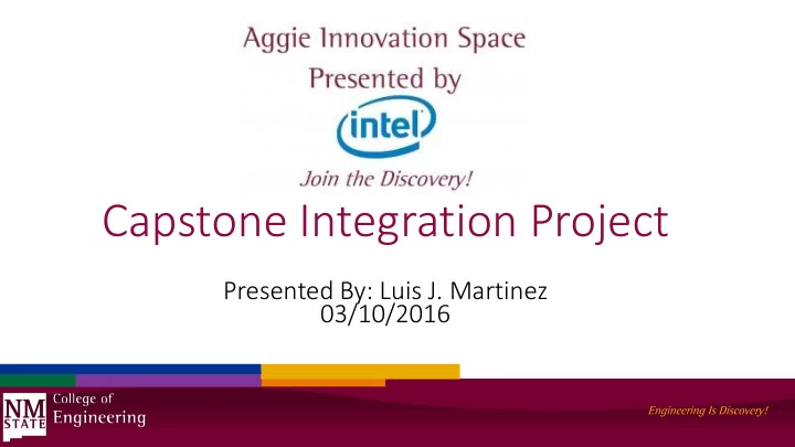 capstone integration project