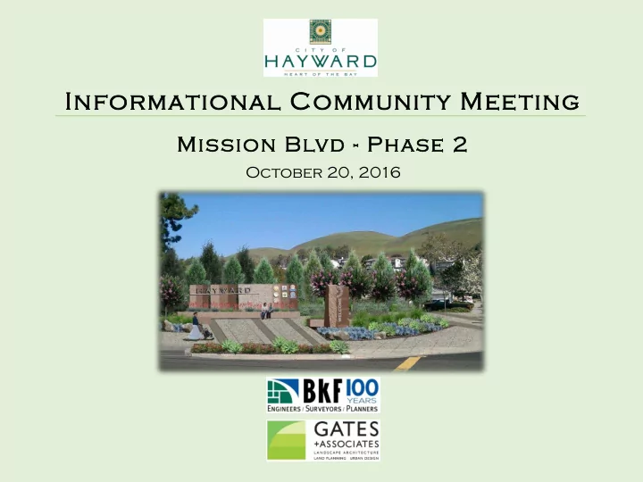 informational community meeting