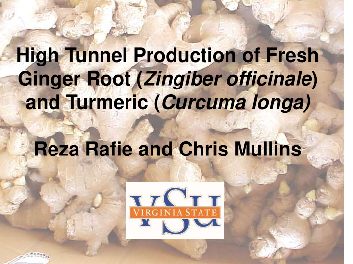 high tunnel production of fresh