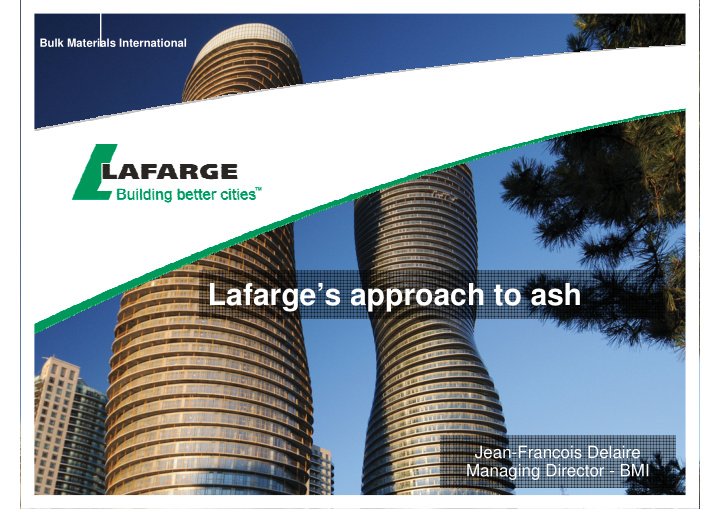 lafarge s approach to ash