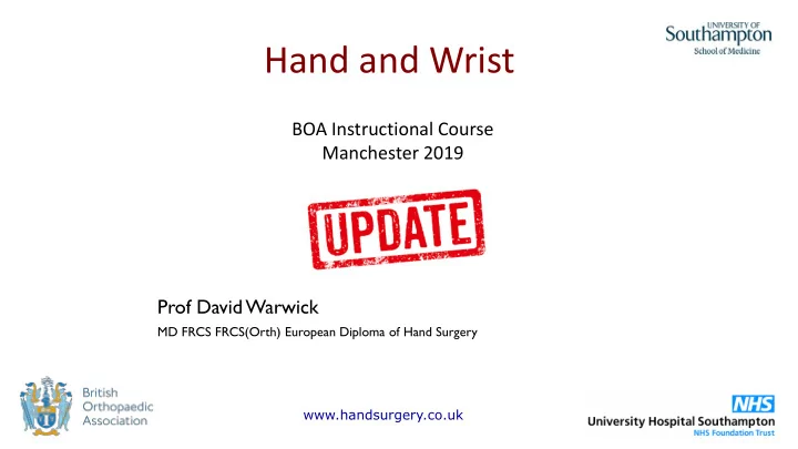 hand and wrist