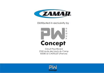 Distributed in exclusivity by  Circuit Paul Ricard  2760 route des hauts du Camp  83330 LE