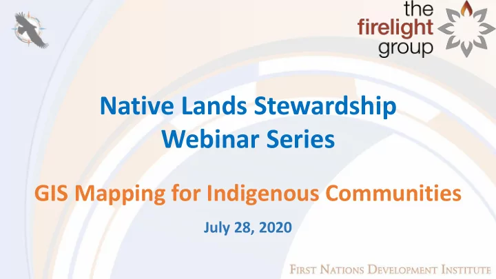 native lands stewardship webinar series