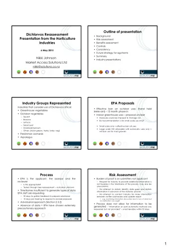 1  Risk assessment  Risk assessment  Lack of assessment of semi-automatic methods has