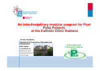 an interdisciplinary modular program for post polio