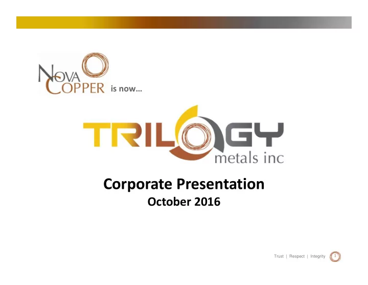 corporate presentation