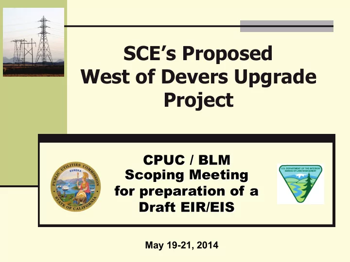 sce s proposed west of devers upgrade project