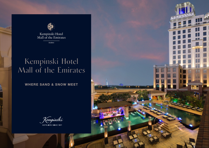 kempinski hotel mall of the emirates