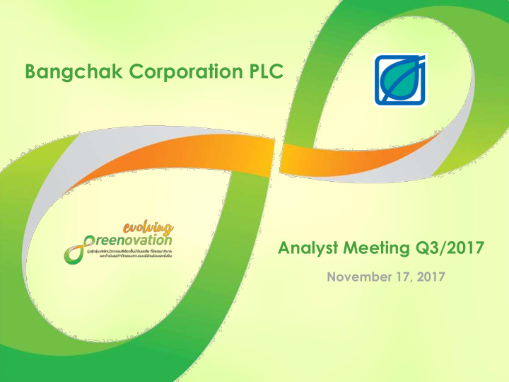 bangchak corporation plc