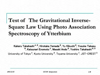 Test of The Gravitational Inverse-  Square Law Using Photo Association  Spectroscopy of Ytterbium