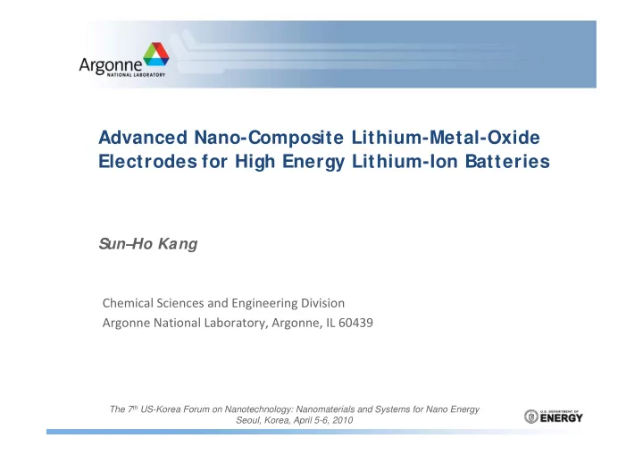 advanced nano composite lithium metal oxide electrodes