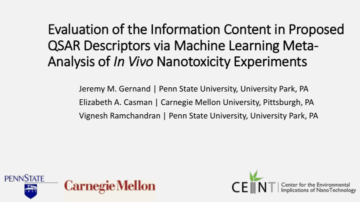 qsar descri riptors via ia machine learning meta