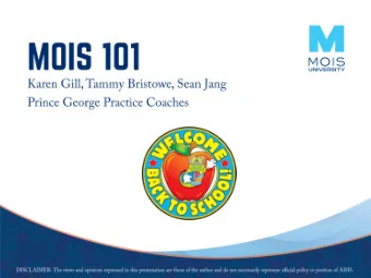 Faculty: Karen Gill, Tammy Bristowe, Sean Jang  Relationships with commercial interests: