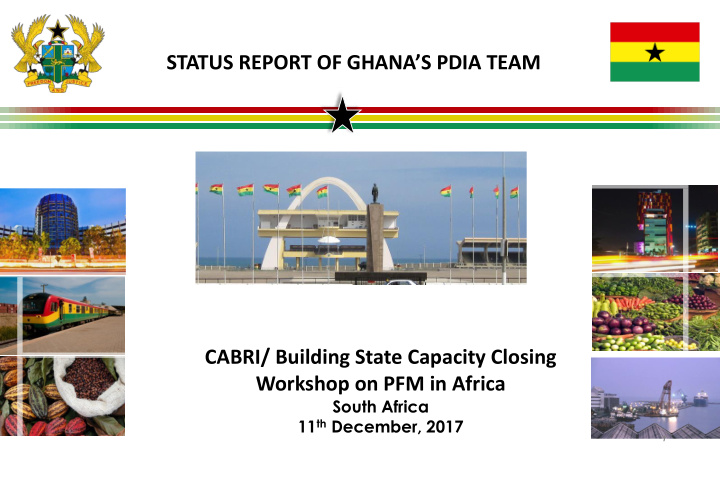 status report of ghana s pdia team