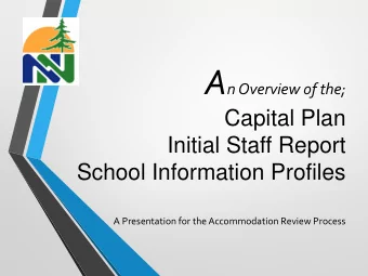 Capital Planning Timeline  NNDSB  Boundary  20  25  30  40  45  50  55  60  65  35  French River 13