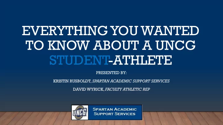 student athlete