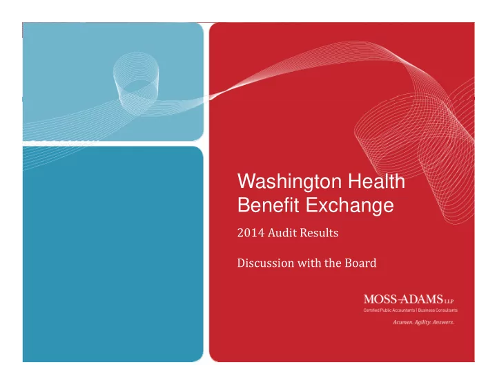 washington health benefit exchange
