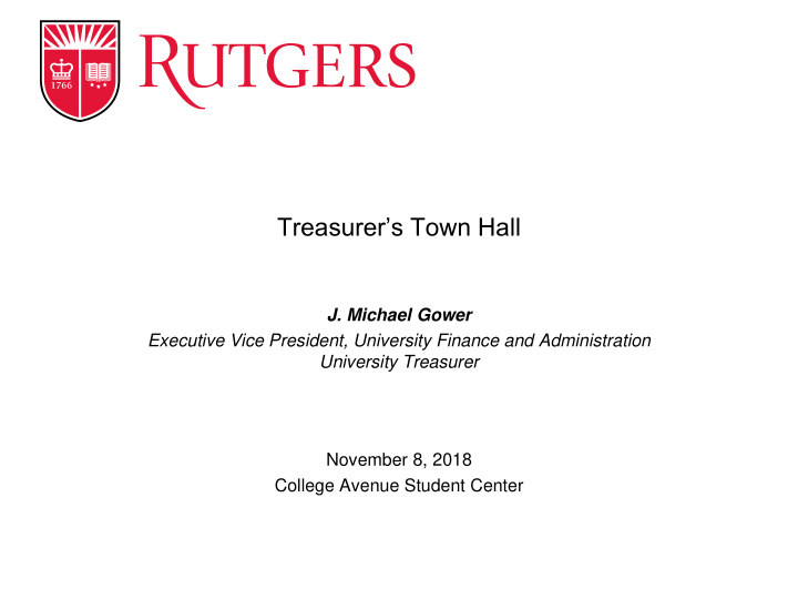 treasurer s town hall