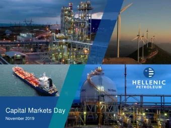 Capital Markets Day  November 2019 Todays Agenda  Topic  Presenter  Introduction &amp; Strategy