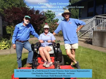 Oregon State University  North Willamette Research &amp; Extension Center  IR-4 Research Center